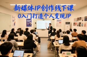 新媒体IP创作线下课，0入门打造个人变现IP-一米创业记