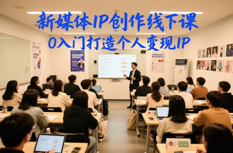 新媒体IP创作线下课，0入门打造个人变现IP-一米创业记
