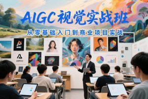 AIGC视觉实战班，从零基础入门到商业项目实战-一米创业记