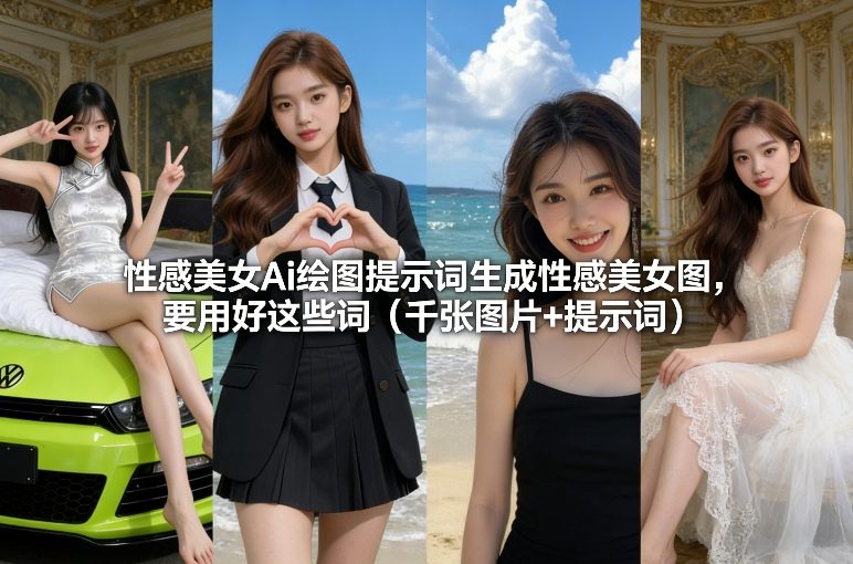 性感美女Ai绘图提示词生成性感美女图，要用好这些词（千张图片+提示词）-一米创业记