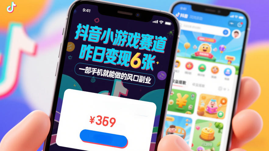 抖音小游戏赛道，昨日变现600+，零基础一部手机就能做的风口副业【揭秘】-一米创业记