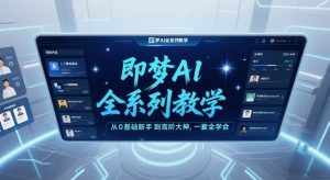 即梦AI全系列教学，从0基础新手到高阶大神，一套全学会-一米创业记