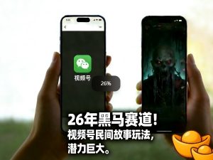 26年黑马赛道，视频号民间故事类玩法，潜力巨大，每日收益超5张-一米创业记