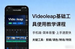Videoleap基础工具使用教学课程，手机端视频剪辑教学，简单易懂，上手速度快-一米创业记