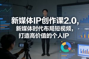新媒体IP创作课2.0，新媒体时代布局短视频，打造高价值的个人IP-一米创业记