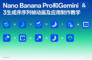 Nano Banana Pro和Gemini 3生成序列帧动画及应用制作教学-一米创业记