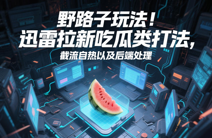 野路子玩法！迅雷拉新吃瓜类打法，截流自热以及后端处理-一米创业记