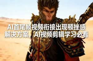 AI首尾帧视频衔接出现顿挫感解决方案,AI视频剪辑学习必看-一米创业记