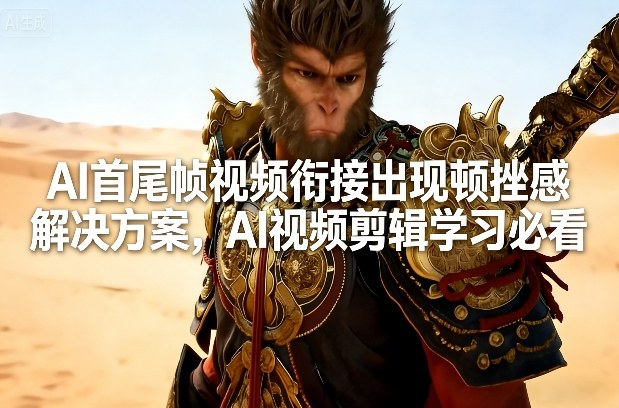 AI首尾帧视频衔接出现顿挫感解决方案，AI视频剪辑学习必看-一米创业记