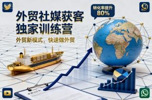 外贸社媒获客独家训练营，外贸新模式，快速做外贸（更新26年2月）-一米创业记