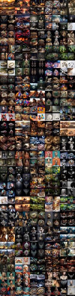 460+专业Midjourney珠宝摄影AI提示词戒指，项链-耳环-手链-宝石等，立即开始创作珠宝艺术-一米创业记