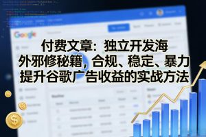 付费文章：独立开发海外邪修秘籍，合规、稳定、暴力提升谷歌广告收益的实战方法-一米创业记