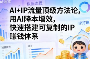 AI+IP流量顶级方法论，用AI降本增效，快速搭建可复制的IP賺钱体系-一米创业记