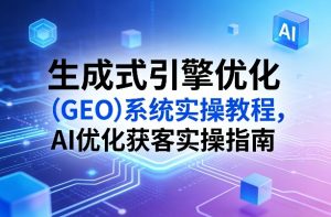 生成式引擎优化（GEO）系统实操教程，AI优化获客实操指南-一米创业记