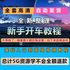 新手开车视频教程安全汽车驾驶技术技巧小白开车新手课程素材-淘宝虚拟宝库