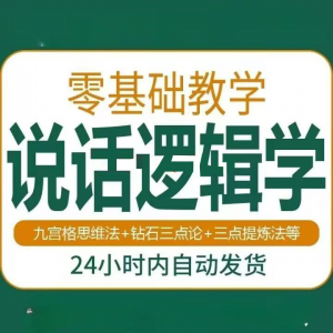 说话技巧口才训练思维逻辑学习课程如何让说话更有逻辑教程视频-淘宝虚拟宝库