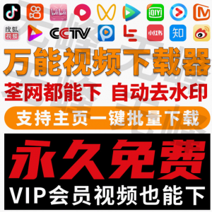 抖音快手短视频批量下载无水印西瓜下载软件网页一键采集高清素材-淘宝虚拟宝库