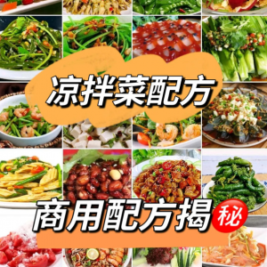 摆地摊街边特色自选拌凉菜小菜制作小吃技术配方教程培训视频教学-淘宝虚拟宝库