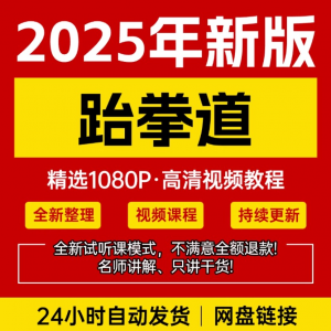 2025跆拳道视频教学课程零基础学习入门竞技跆拳道培训技术教程-淘宝虚拟宝库