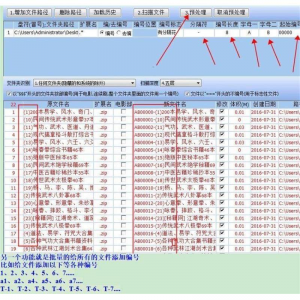 批量文件名提取软件/文件名批量编号/文件名批量修改-淘宝虚拟宝库