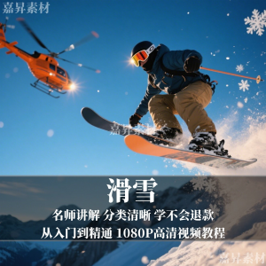 单板双板滑雪教程视频教学成人全套入门自学零基础学习视频教程-淘宝虚拟宝库