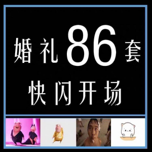 婚礼快闪开场PPT模板中式求婚庆创意搞笑震撼视频制作mv-淘宝虚拟宝库