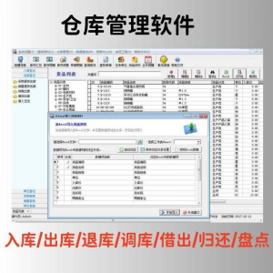 仓库管理软件单机版出入库进销存采购进货出库销售库存系统excel-淘宝虚拟宝库