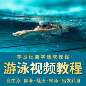 游泳教程零基础新手自学蛙泳蝶泳仰泳自由泳技巧视频教学培训…-淘宝虚拟宝库