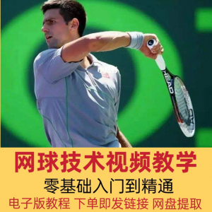 网球技术教程视频基本动作分解教学零基础入门自学到精通电子版课-淘宝虚拟宝库