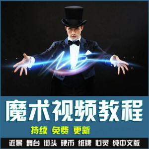 魔术视频教学合集 魔术 硬币舞台泡妞魔术 魔术教程永久更新-淘宝虚拟宝库