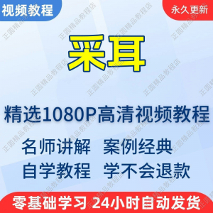 采耳手法视频学习教程新手自学零基础入门精通教学培训课程全集-淘宝虚拟宝库