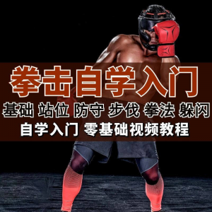 全套拳击指导视频教程自学零基础小白入门自卫搏击格斗防护资料-淘宝虚拟宝库