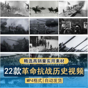 抗日战争解放战争革命斗争长征精神历史纪录片影像资料视频素材-淘宝虚拟宝库