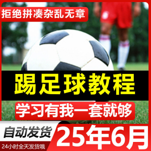 青少年踢足球技巧与足球教学全套视频教程从入门到精通基础视频课-淘宝虚拟宝库