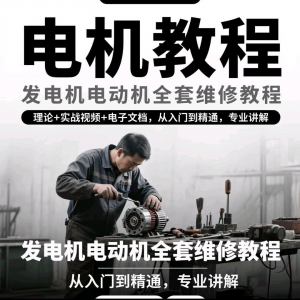 电机教程视频发电机电动机结构原理维修技术小学素材布线图教程-淘宝虚拟宝库